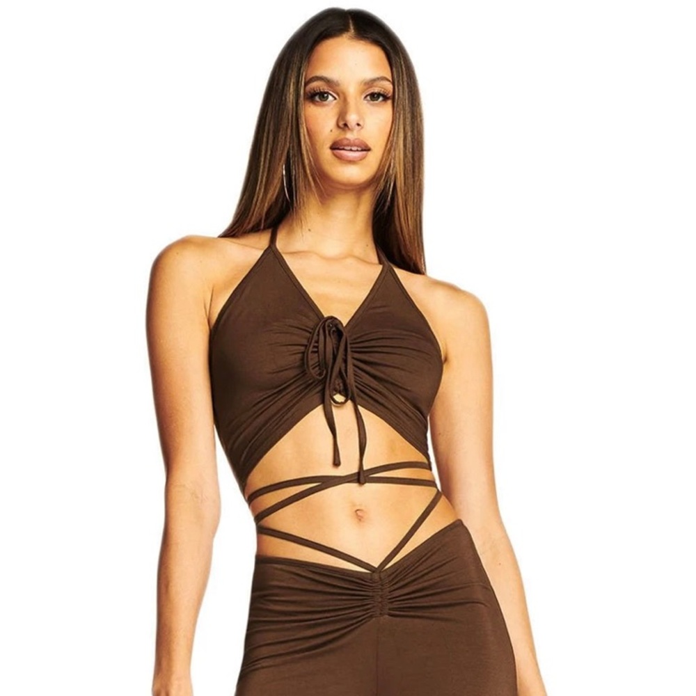 I.AM.GIA Halo top size large chocolate brown